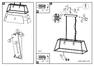 Bruksanvisning Eglo 49883 Lampa