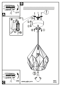 Bruksanvisning Eglo 49932 Lampa