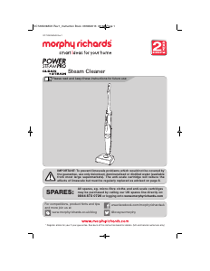 Bruksanvisning Morphy Richards 720503 Ångtvätt