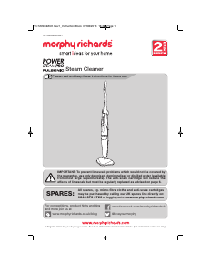 Bruksanvisning Morphy Richards 720504 Power Steam Pro Ångtvätt