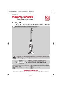 Bruksanvisning Morphy Richards 720507 Luna Ångtvätt