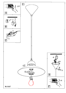 Bruksanvisning Eglo 82785 Lampa