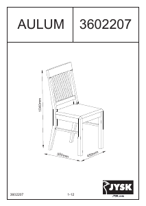 Manual JYSK Aulum Cadeira