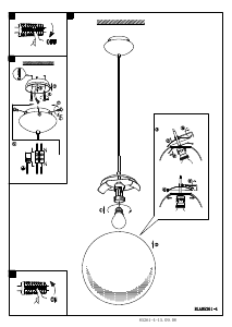 Bruksanvisning Eglo 85261 Lampa