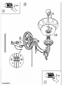 Bruksanvisning Eglo 85859 Lampa