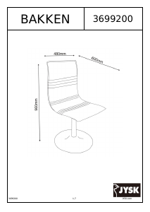 Kullanım kılavuzu JYSK Bakken Sandalye