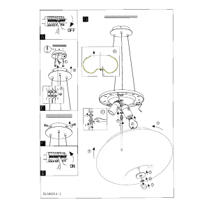 Bruksanvisning Eglo 86815 Lampa