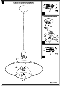 Bruksanvisning Eglo 87052 Lampa