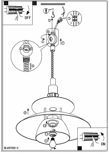 Bruksanvisning Eglo 87055 Lampa