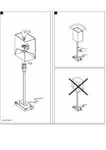 Bruksanvisning Eglo 87598 Lampa