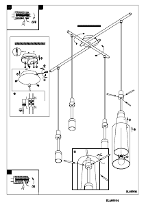 Bruksanvisning Eglo 89834 Lampa