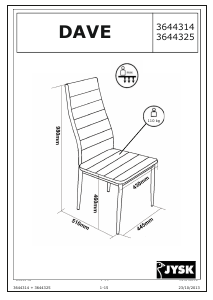 Bruksanvisning JYSK Dave Stol
