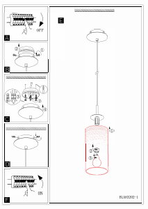 Bruksanvisning Eglo 90047 Lampa