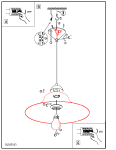 Bruksanvisning Eglo 90978 Lampa