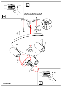 Bruksanvisning Eglo 90986 Lampa