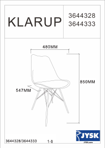 मैनुअल JYSK Klarup कुर्सी