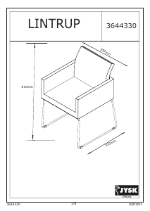 Manual JYSK Lintrup Cadeira