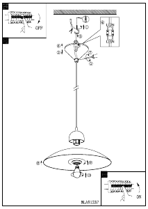 Bruksanvisning Eglo 91237 Lampa