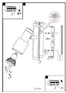 Bruksanvisning Eglo 92084 Lampa