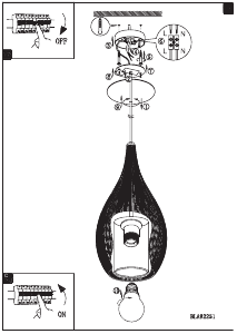 Bruksanvisning Eglo 92251 Lampa