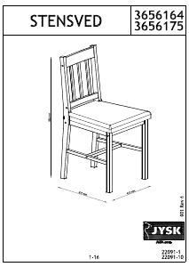 Εγχειρίδιο JYSK Stensved Καρέκλα
