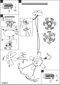 Bruksanvisning Eglo 92518 Lampa