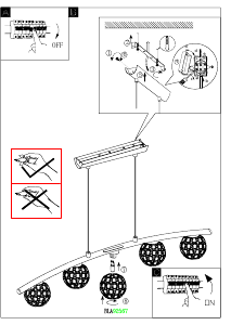 Bruksanvisning Eglo 92567 Lampa