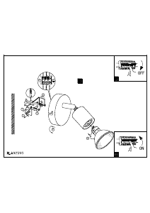 Bruksanvisning Eglo 92595 Lampa