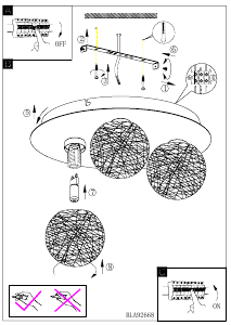 Bruksanvisning Eglo 92668 Lampa