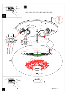 Bruksanvisning Eglo 92712 Lampa