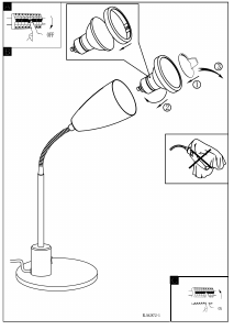 Bruksanvisning Eglo 92872 Lampa