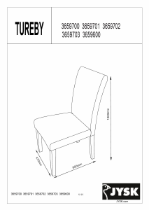 Instrukcja JYSK Tureby Krzesło