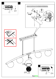 Bruksanvisning Eglo 93054 Lampa