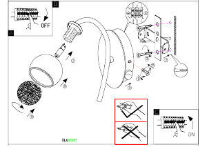 Bruksanvisning Eglo 93057 Lampa