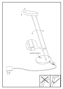 Bruksanvisning Eglo 93076 Lampa