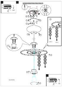 Bruksanvisning Eglo 93092 Lampa