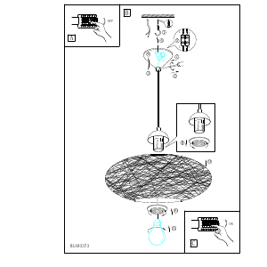 Bruksanvisning Eglo 93373 Lampa