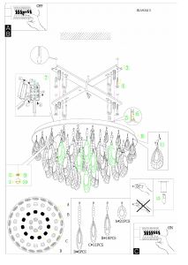 Bruksanvisning Eglo 93413 Lampa