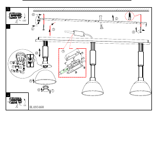 Bruksanvisning Eglo 93468 Lampa