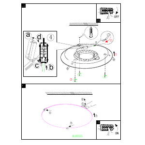 Bruksanvisning Eglo 93535 Lampa