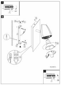 Bruksanvisning Eglo 93672 Lampa