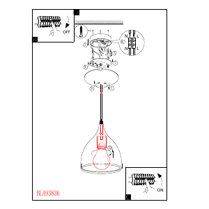 説明書 Eglo 93836 ランプ