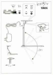 Bruksanvisning Eglo 93966 Lampa