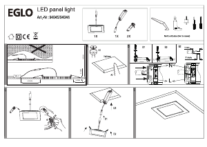 Bruksanvisning Eglo 94045 Lampa