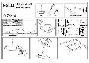 Bruksanvisning Eglo 94053 Lampa