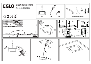 Bruksanvisning Eglo 94068 Lampa