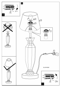 Bruksanvisning Eglo 94082 Lampa