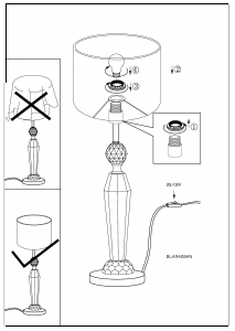 Bruksanvisning Eglo 94084 Lampa