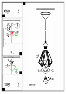 Bruksanvisning Eglo 94187 Lampa