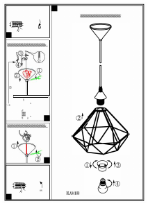 Bruksanvisning Eglo 94188 Lampa